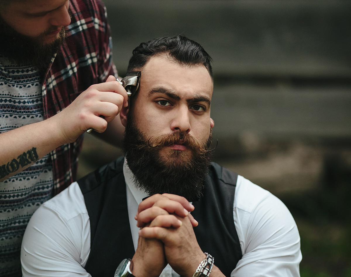 contact us funki hair male beard trimming